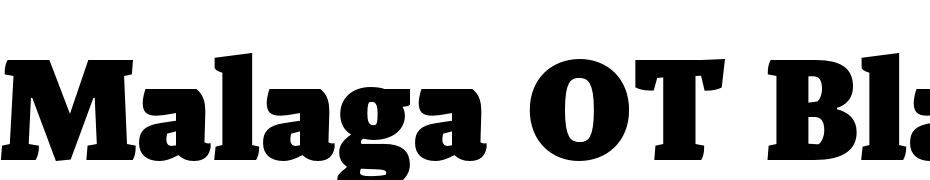 Malaga OT Black Font Download Free